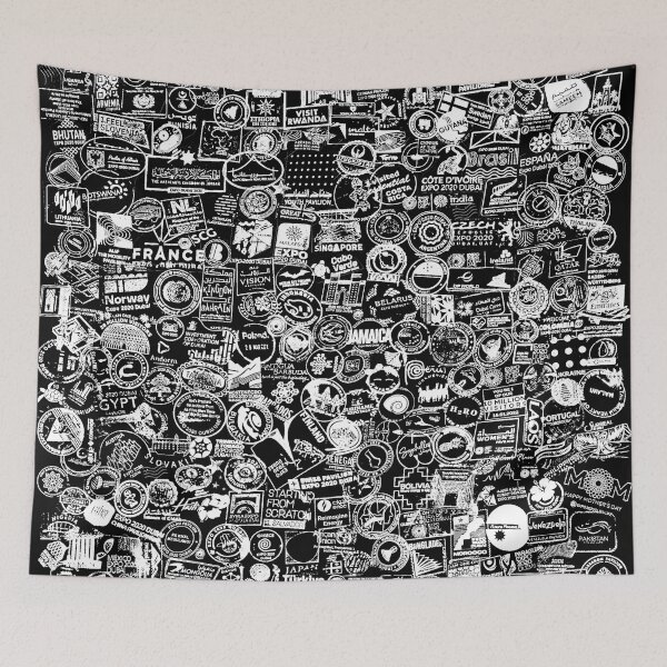 Item preview, Expo2020 Dubai Stamp Design (Dark) designed and sold by the-krisney-way.
