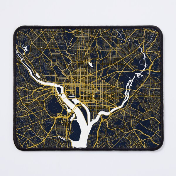 Item preview, Washington DC City Map of the United States - Gold Art Deco designed and sold by deMAP.