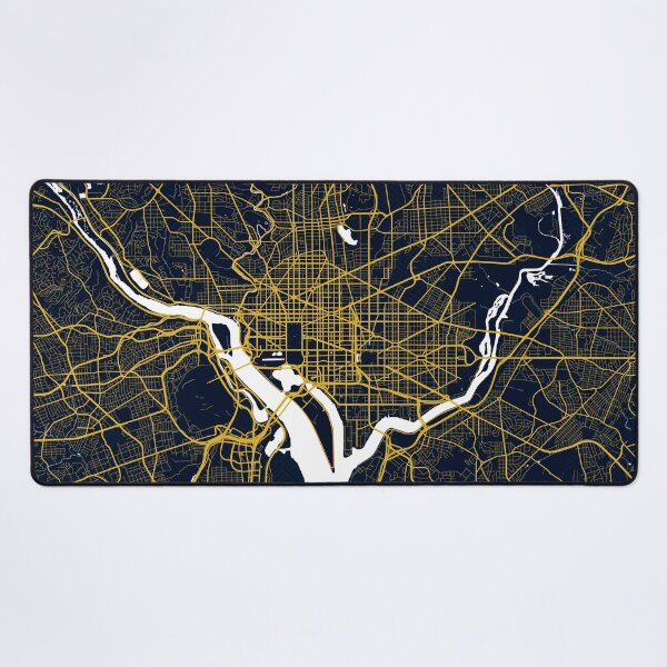 Item preview, Washington DC City Map of the United States - Gold Art Deco designed and sold by deMAP.