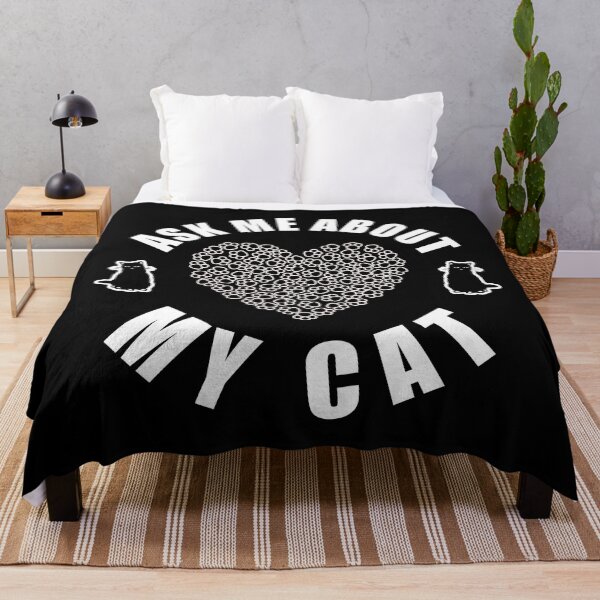 Item preview, Copy of Ask Me About My Cat | Funny Cats Quote designed and sold by tsse.