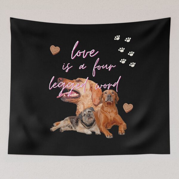Item preview, love is a four legged word for dog and animal lover designed and sold by matasraa.