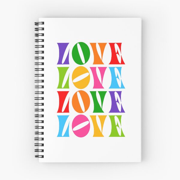 Item preview, Rainbow Love - Typographic & colourful to celebrate Prid designed and sold by Dominiquevari.