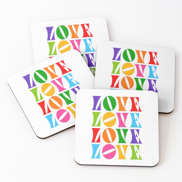Item preview, Rainbow Love - Typographic & colourful to celebrate Prid designed and sold by Dominiquevari.