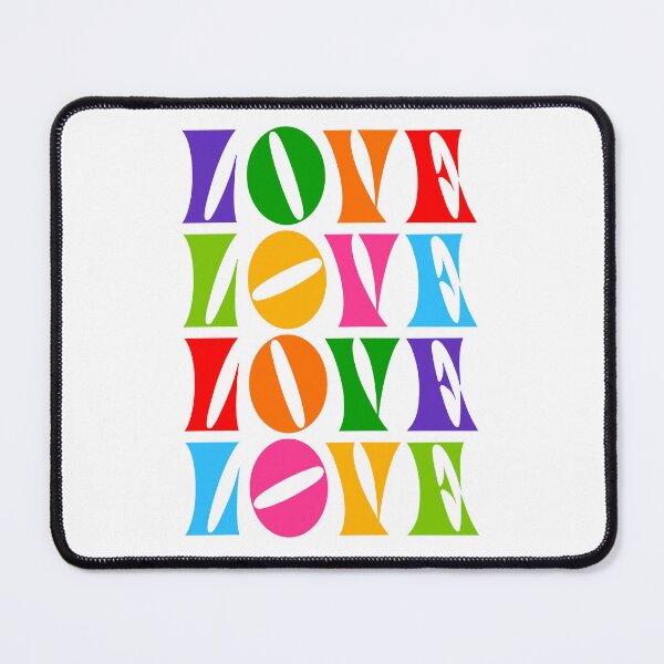 Item preview, Rainbow Love - Typographic & colourful to celebrate Prid designed and sold by Dominiquevari.