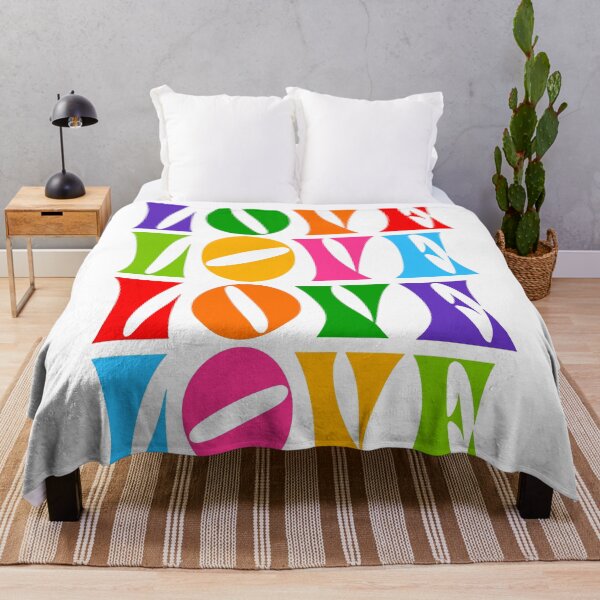 Item preview, Rainbow Love - Typographic & colourful to celebrate Prid designed and sold by Dominiquevari.