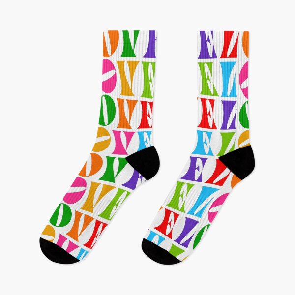 Item preview, Rainbow Love - Typographic & colourful to celebrate Prid designed and sold by Dominiquevari.