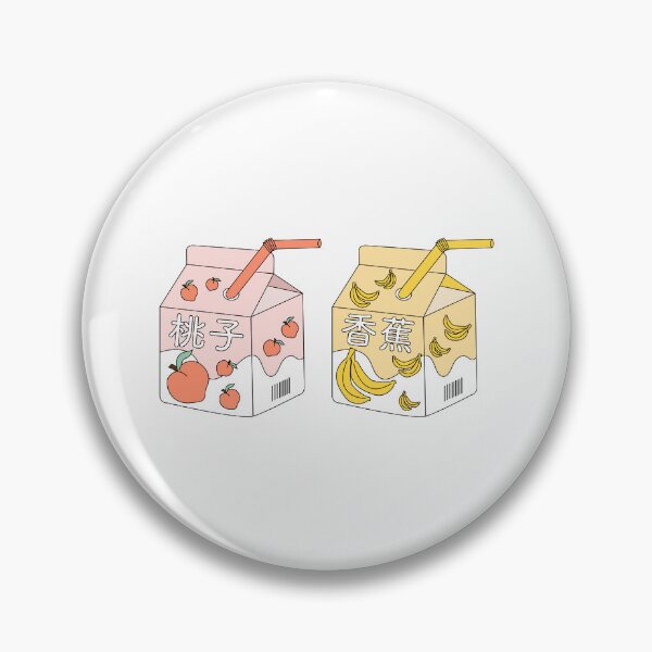 Item preview, Aesthetic Peach Banana Milk Chinese Writing designed and sold by eva8designs.