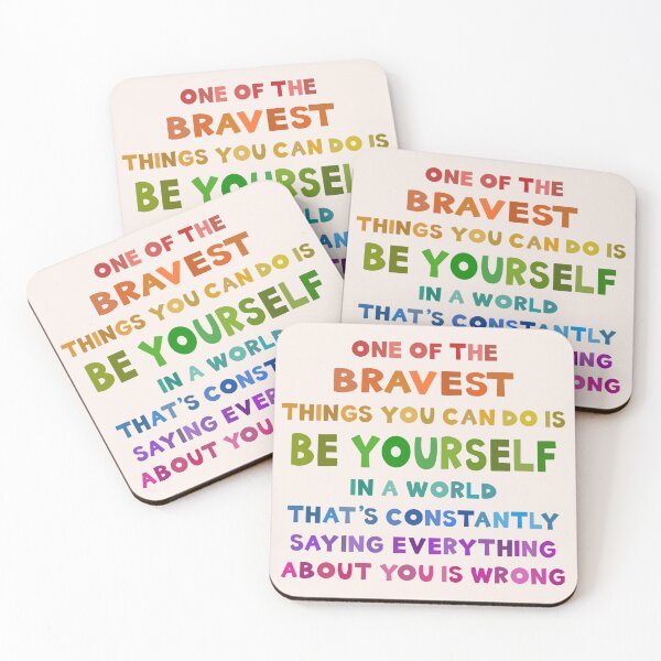 Item preview, It Is Brave to Be Yourself designed and sold by LittleDrop.