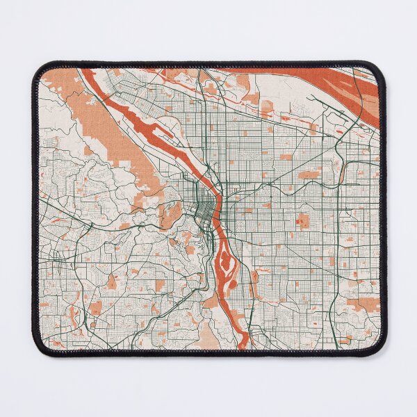 Item preview, Portland City Map of Oregon, USA - Bohemian designed and sold by deMAP.