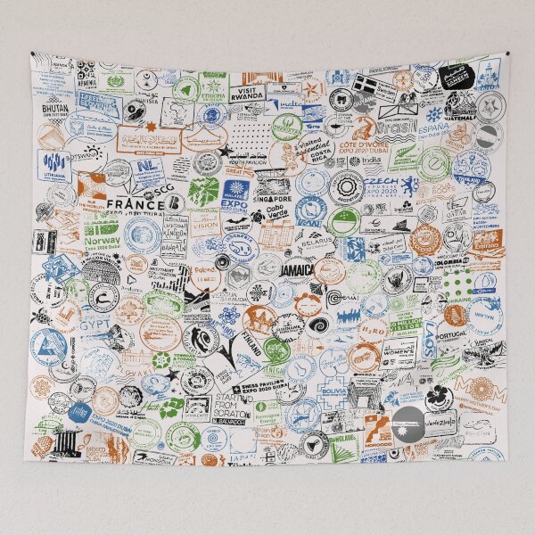Item preview, Expo2020 Dubai Stamp Design (Color : Light) designed and sold by the-krisney-way.