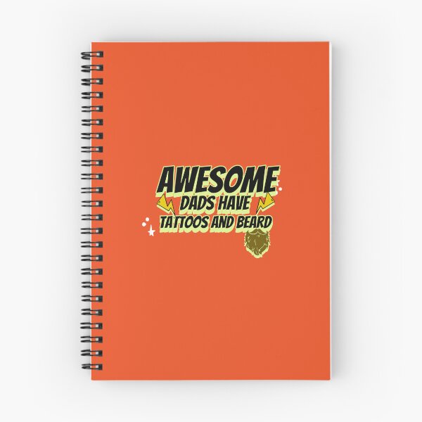 Item preview, AWESOME DADS HAVE TATTOOS AND BEARD designed and sold by Verbiage24.