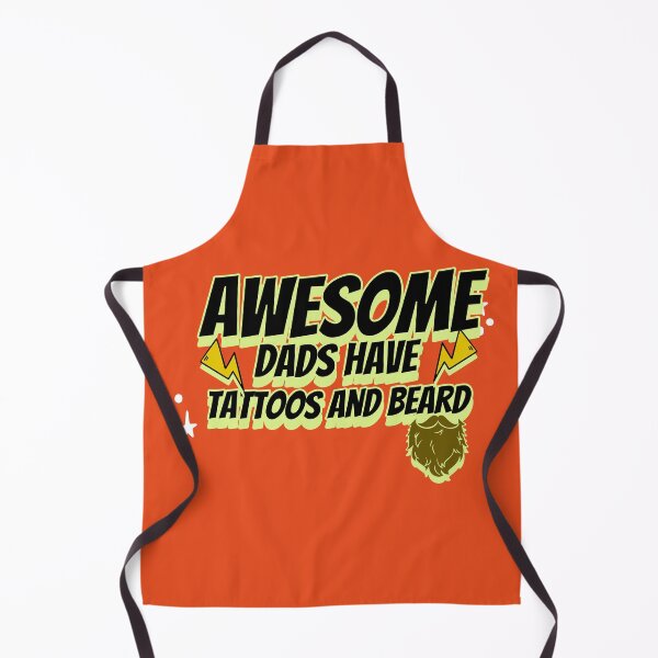 Item preview, AWESOME DADS HAVE TATTOOS AND BEARD designed and sold by Verbiage24.