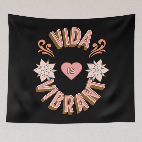 Item preview, Vida is Vibrant - First Names - Birthday Gifts - Alliteration Fans designed and sold by epicthoughts.