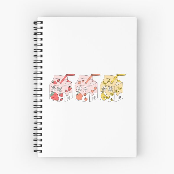 Item preview, Aesthetic Strawberry Peach Banana Milk Chinese Writing designed and sold by eva8designs.