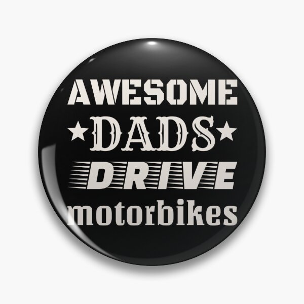 Item preview, Awesome Dads Drive Motorbikes White Text Design, Great Design For Cool Dads, Perfect For Father's Day designed and sold by TrulyEpoque.