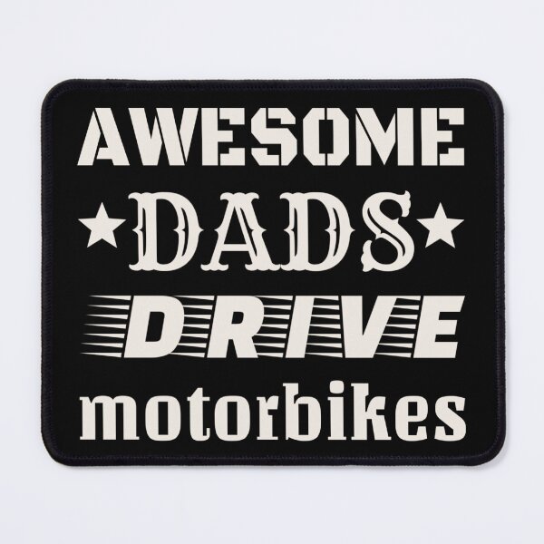Item preview, Awesome Dads Drive Motorbikes White Text Design, Great Design For Cool Dads, Perfect For Father's Day designed and sold by TrulyEpoque.