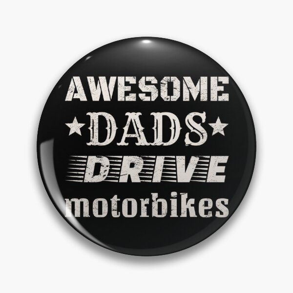 Item preview, Distressed Style Awesome Dads Drive Motorbikes White Text Design, Great Design For Cool Dads, Perfect For Father's Day designed and sold by TrulyEpoque.