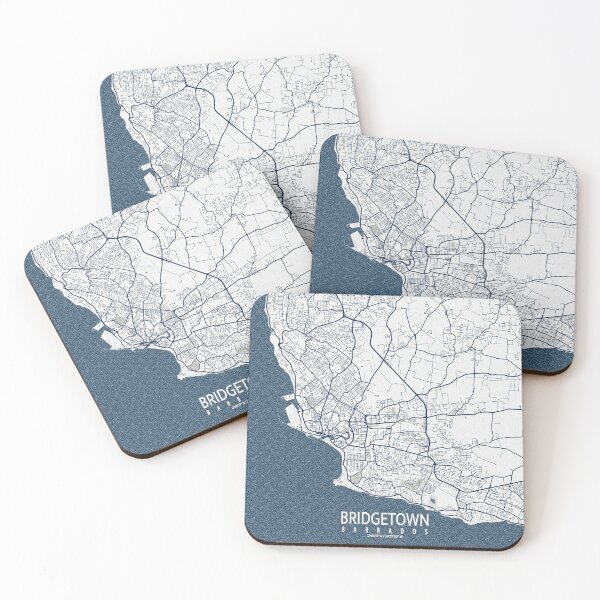 Item preview, Bridgetown City Map of Barbados - Coastal designed and sold by deMAP.