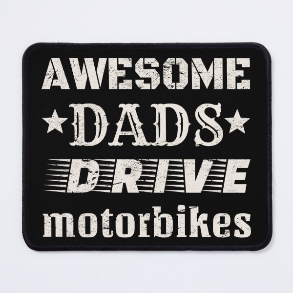 Item preview, Distressed Style Awesome Dads Drive Motorbikes White Text Design, Great Design For Cool Dads, Perfect For Father's Day designed and sold by TrulyEpoque.