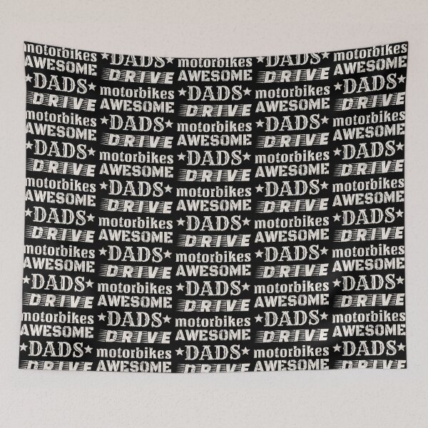 Item preview, Distressed Style Awesome Dads Drive Motorbikes White Text Design, Great Design For Cool Dads, Perfect For Father's Day designed and sold by TrulyEpoque.