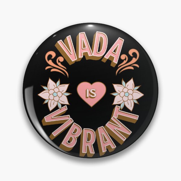 Item preview, Vada is Vibrant - First Names - Birthday Gifts - Alliteration Fans designed and sold by epicthoughts.