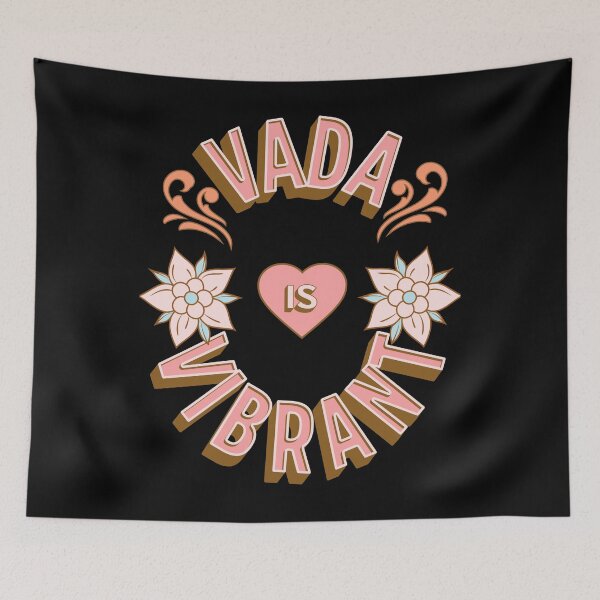Item preview, Vada is Vibrant - First Names - Birthday Gifts - Alliteration Fans designed and sold by epicthoughts.