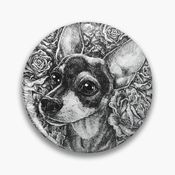 Item preview, Romantic cute puppy in roses designed and sold by lenertk.