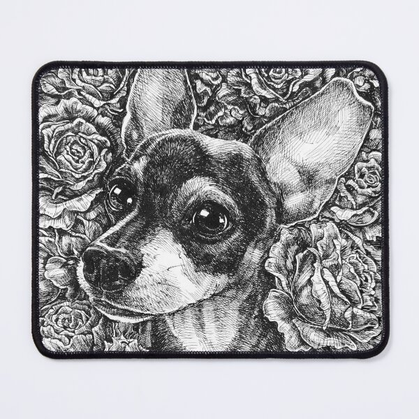 Item preview, Romantic cute puppy in roses designed and sold by lenertk.