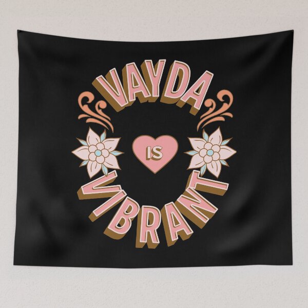 Item preview, Vayda is Vibrant - First Names - Birthday Gifts - Alliteration Fans designed and sold by epicthoughts.