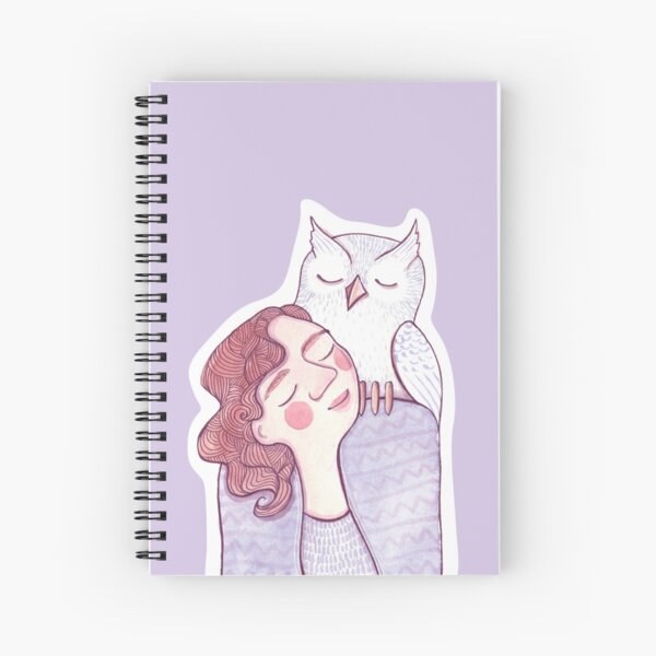 Owl Girl Spiral Notebook