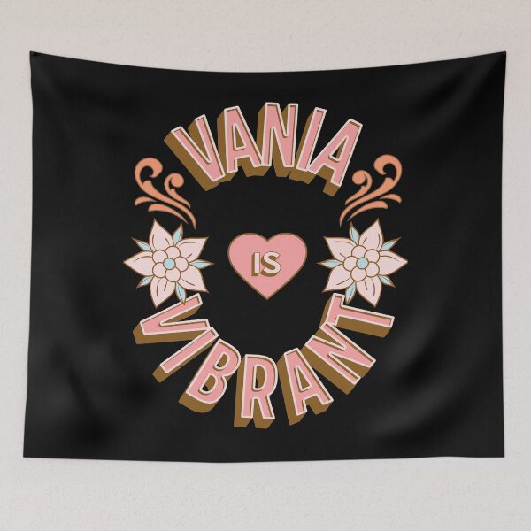 Item preview, Vania is Vibrant - First Names - Birthday Gifts - Alliteration Fans designed and sold by epicthoughts.