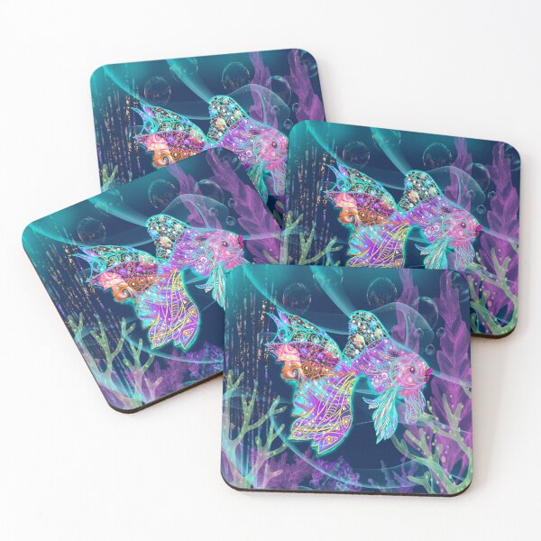 Item preview, Psychedelic goldfish designed and sold by Kelly Dallas.