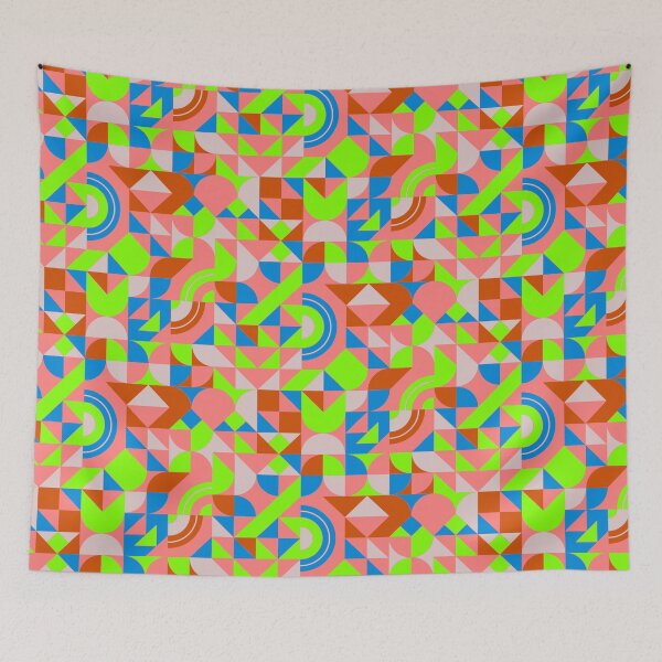 Item preview, geometric colorful patterns conceptual Art - Abstract Neo Geo graphic design designed and sold by Design Repo.