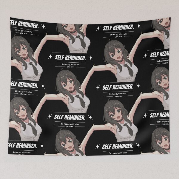 Item preview, Be Happy With Who You Are | Anime Inspirational Message designed and sold by BBMarioni.