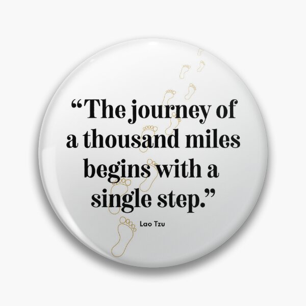Item preview, Motivate Yourself and Others with "The Journey of 1000 miles..." designed and sold by Soaring Eagle.