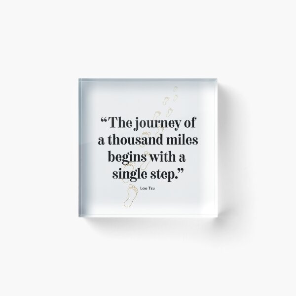 Item preview, Motivate Yourself and Others with "The Journey of 1000 miles..." designed and sold by Soaring Eagle.