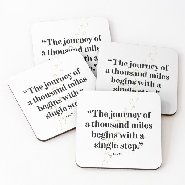 Item preview, Motivate Yourself and Others with "The Journey of 1000 miles..." designed and sold by Soaring Eagle.