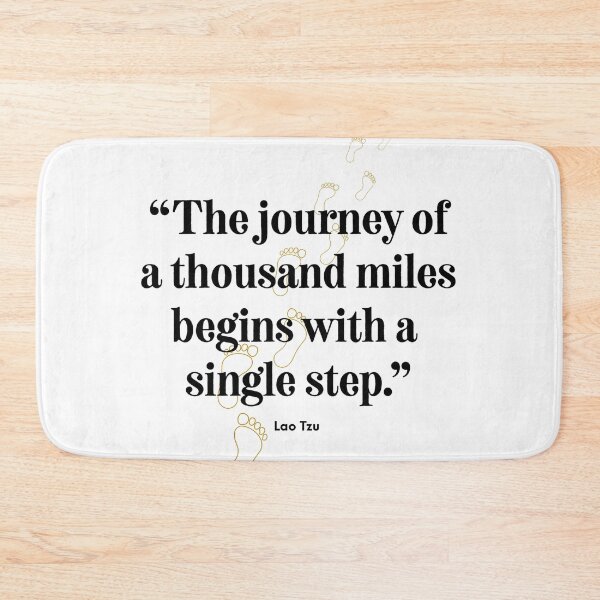 Item preview, Motivate Yourself and Others with "The Journey of 1000 miles..." designed and sold by Soaring Eagle.