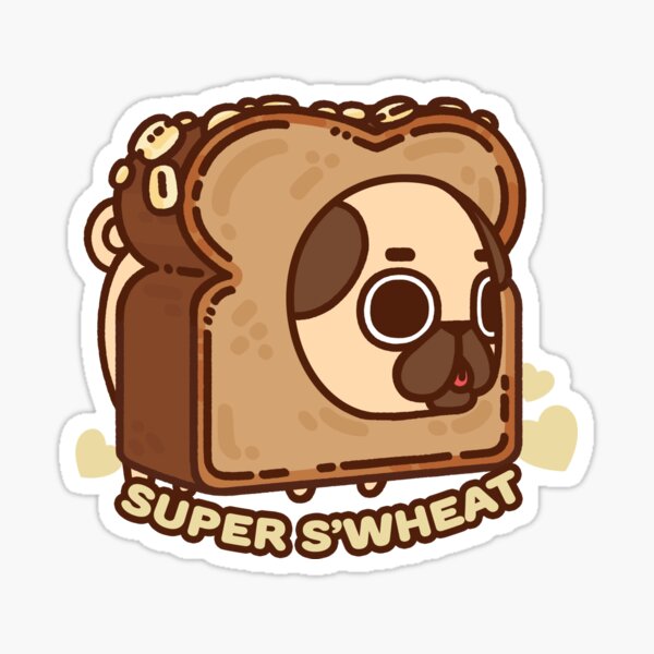 Item preview, Wheat Bread Puglie designed and sold by Puglie Pug.