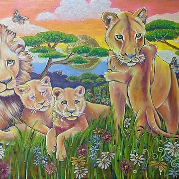 Artwork thumbnail, Lions by Rabbitwhole