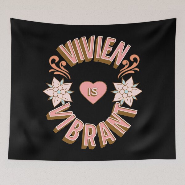 Item preview, Vivien is Vibrant - First Names - Birthday Gifts - Alliteration Fans designed and sold by epicthoughts.