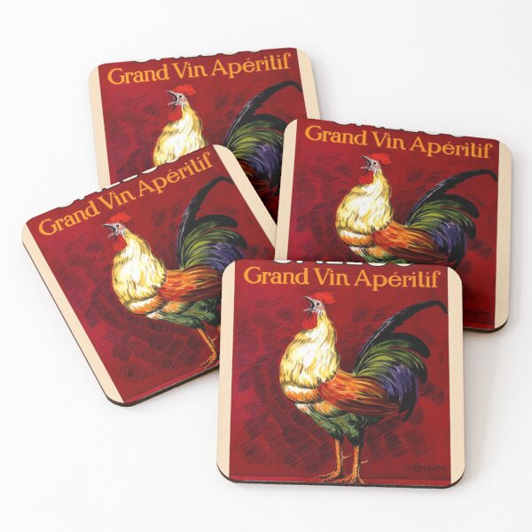 Item preview, Bar Rooster Gallus Grand Vin Aperitif Bordeaux Wine France French designed and sold by kristigrrison.