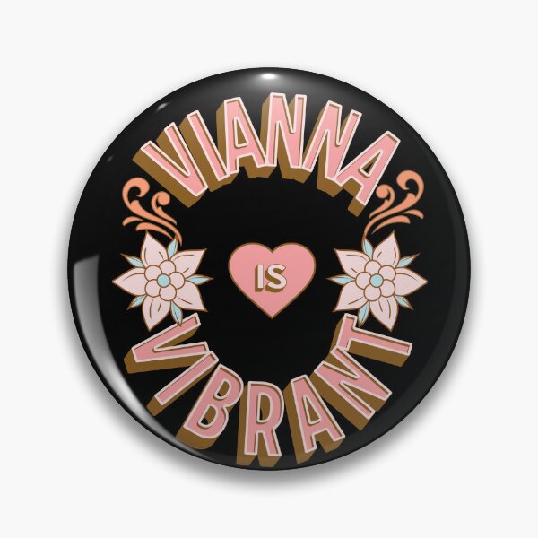 Item preview, Vianna is Vibrant - First Names - Birthday Gifts - Alliteration Fans designed and sold by epicthoughts.