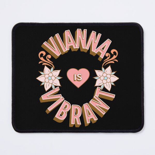 Item preview, Vianna is Vibrant - First Names - Birthday Gifts - Alliteration Fans designed and sold by epicthoughts.