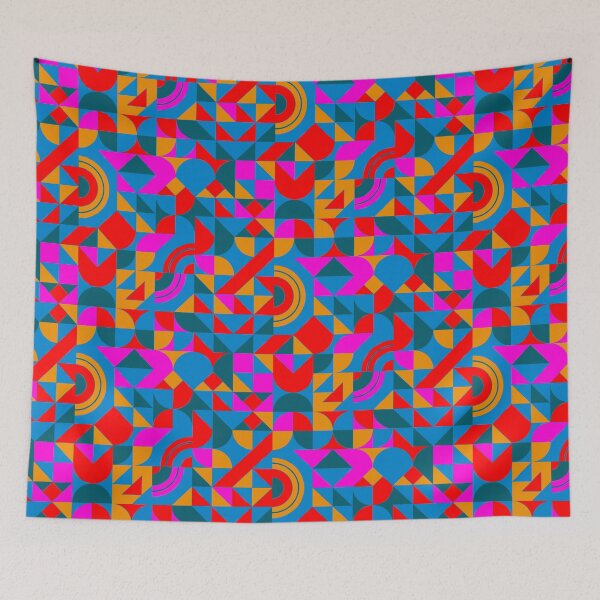 Item preview, geometric colorful patterns conceptual Art - Abstract Neo Geo graphic design designed and sold by Design Repo.