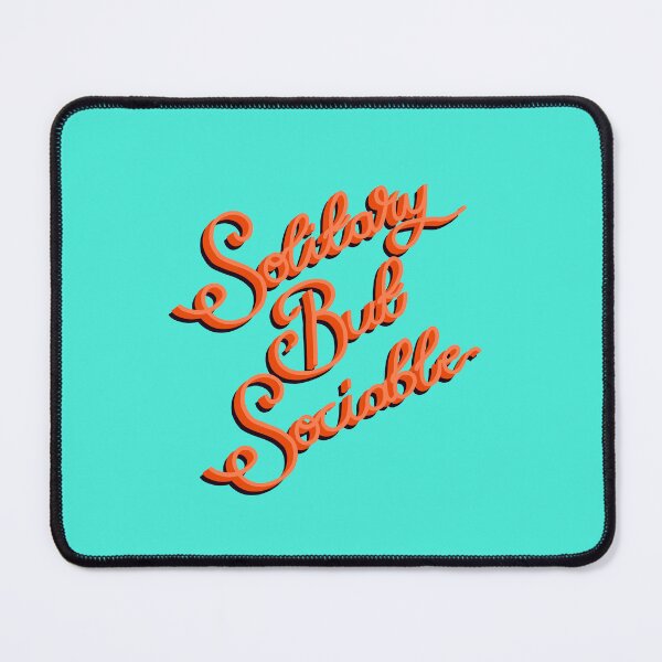 Item preview, Solitary But Sociable orange  designed and sold by CLBArtDesign.