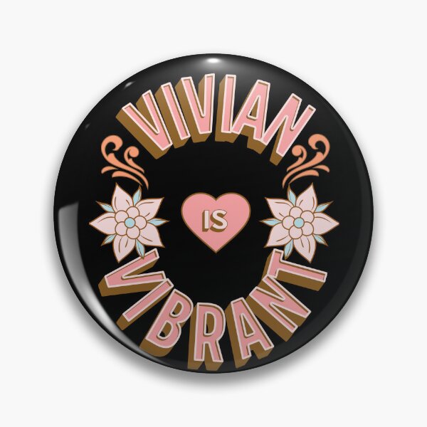 Item preview, Vivian is Vibrant - First Names - Birthday Gifts - Alliteration Fans designed and sold by epicthoughts.