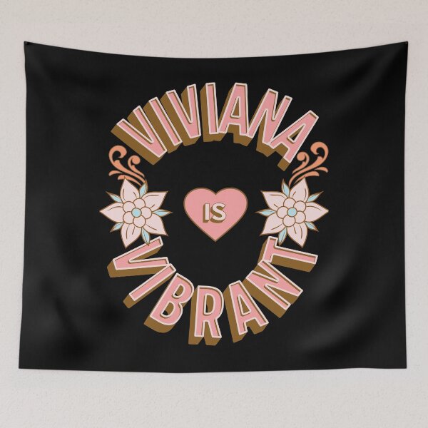 Item preview, Viviana is Vibrant - First Names - Birthday Gifts - Alliteration Fans designed and sold by epicthoughts.