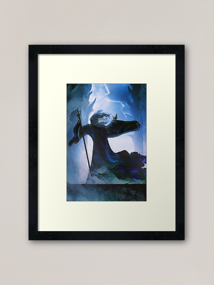 Alternate view of A fell voice in the air Framed Art Print