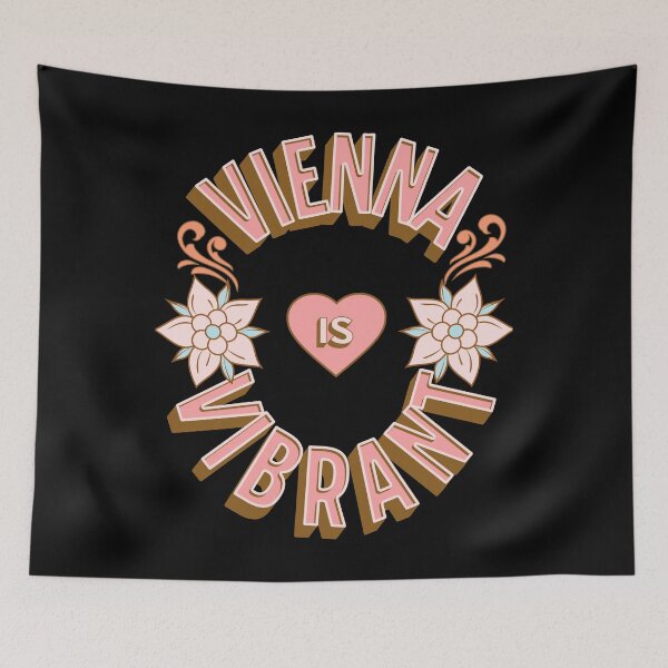 Item preview, Vienna is Vibrant - First Names - Birthday Gifts - Alliteration Fans designed and sold by epicthoughts.